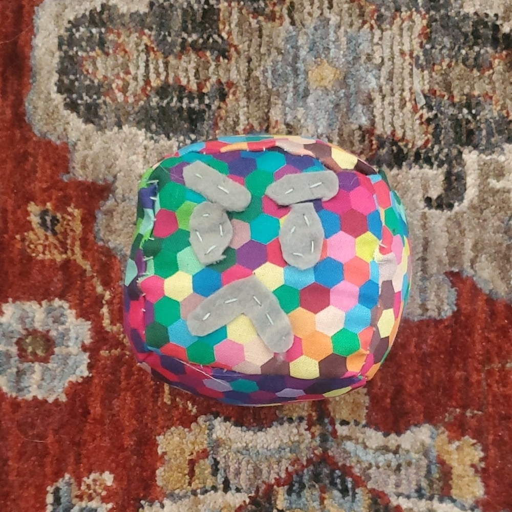 Handmade SlimeCube - Colorful Hexagon Mad